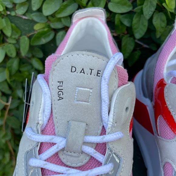 NWT | D.A.T.E. | Fuga Sneakers Pink/Red/Grey | US 9.5 - Picture 10 of 14